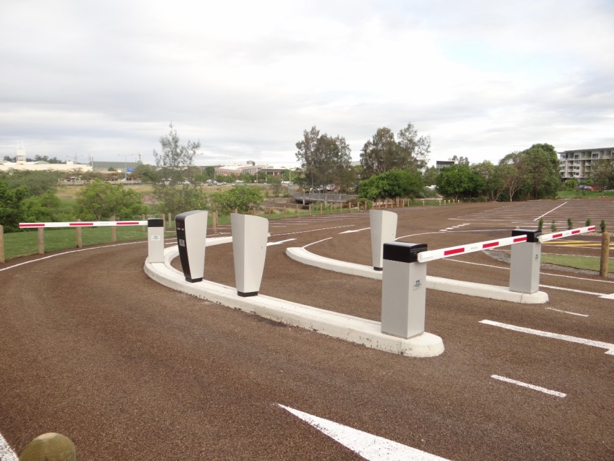 Carpark Entrance Way – Boom Gate System